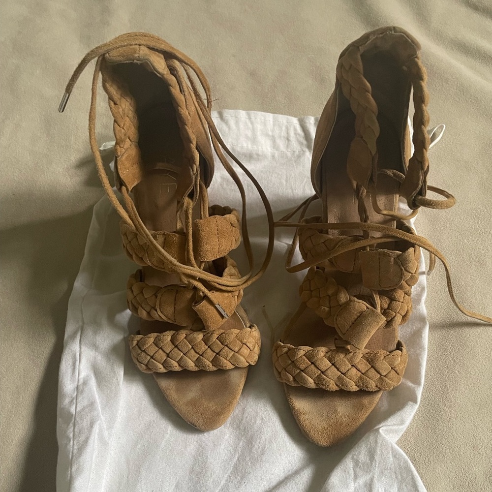 Revolve Suede Sandal with Heel